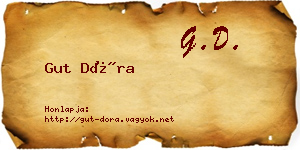 Gut Dóra névjegykártya